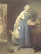 Jean Baptiste Simeon Chardin La Pourvoyeuse(The Return from Market) (mk05) USA oil painting reproduction
